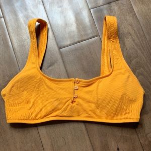 Yellow aerie bikini top